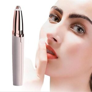 Mini eyebrow trimmer epilator for precise facial hair removal and grooming