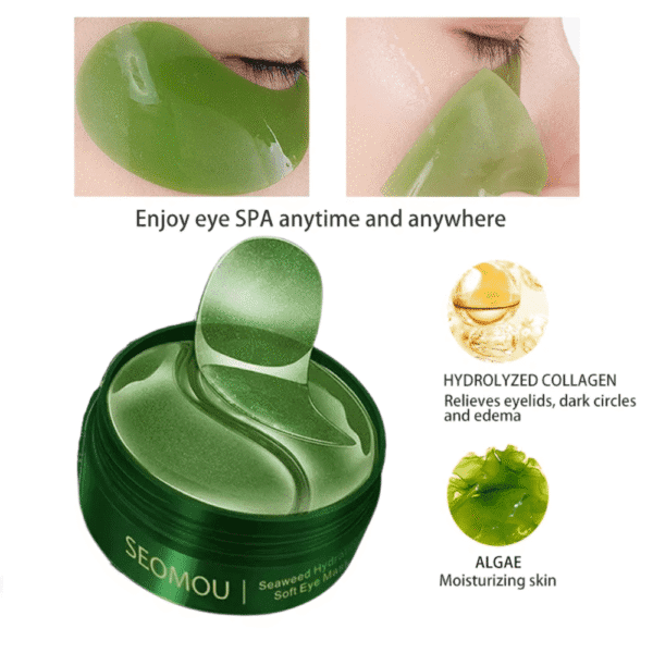 Collagen eye mask for dark circles and under eye hydration and anti aging care