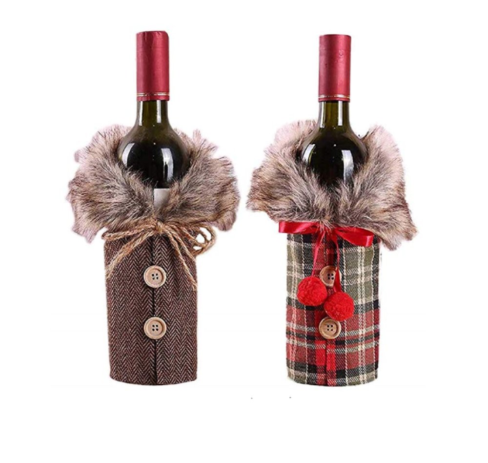 Christmas Wine Bottle Covers Washable - Don Shopping