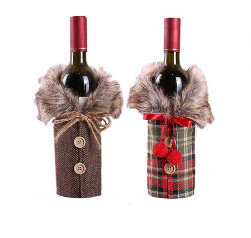 Christmas Wine Bottle Covers Washable