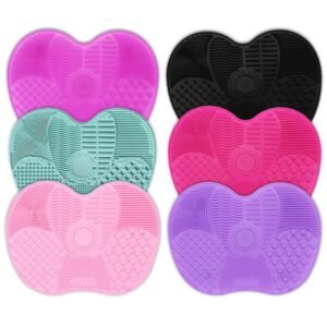 Makeup brush cleaning mat for buildup dirt removal deep cleaning silicone tool for all brush types