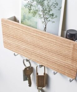 Wall-Hanging Wooden Shelves Storage