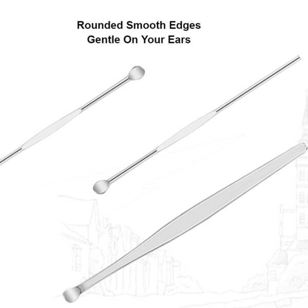 LED ear curette wax remover cleansing set with light for safe and precise ear cleaning