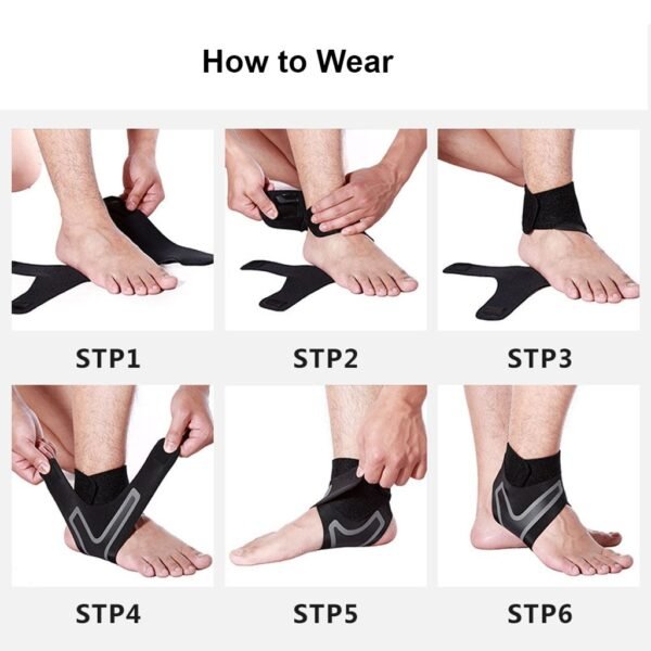 Anti-twist adjustable sports ankle protection socks for support stability and injury prevention