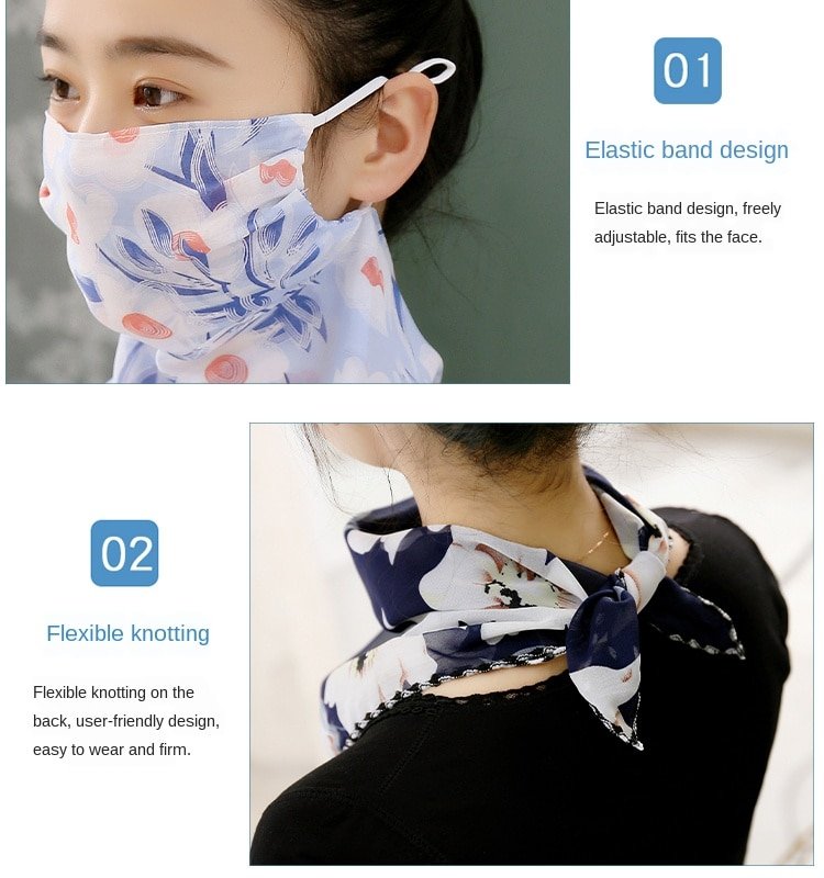 Sun Protection Breathable Mask Summer Scarf