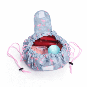 drawstring makeup travel bag