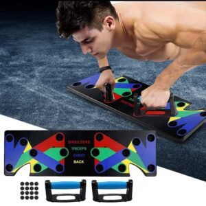 9 in 1 push up system muscle training board for chest shoulders triceps and back workouts