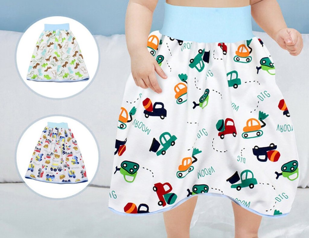 Children Diaper Skirt Shorts 2 in 1 Anti Wetting