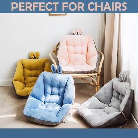 Cute Rabbit Ear Comfort Semi-enclosed One Seat Cushion For Office Chair  Pain Relief Cushion Sciatica Bleacher Seats With Backs And Cushion  Multipurpos