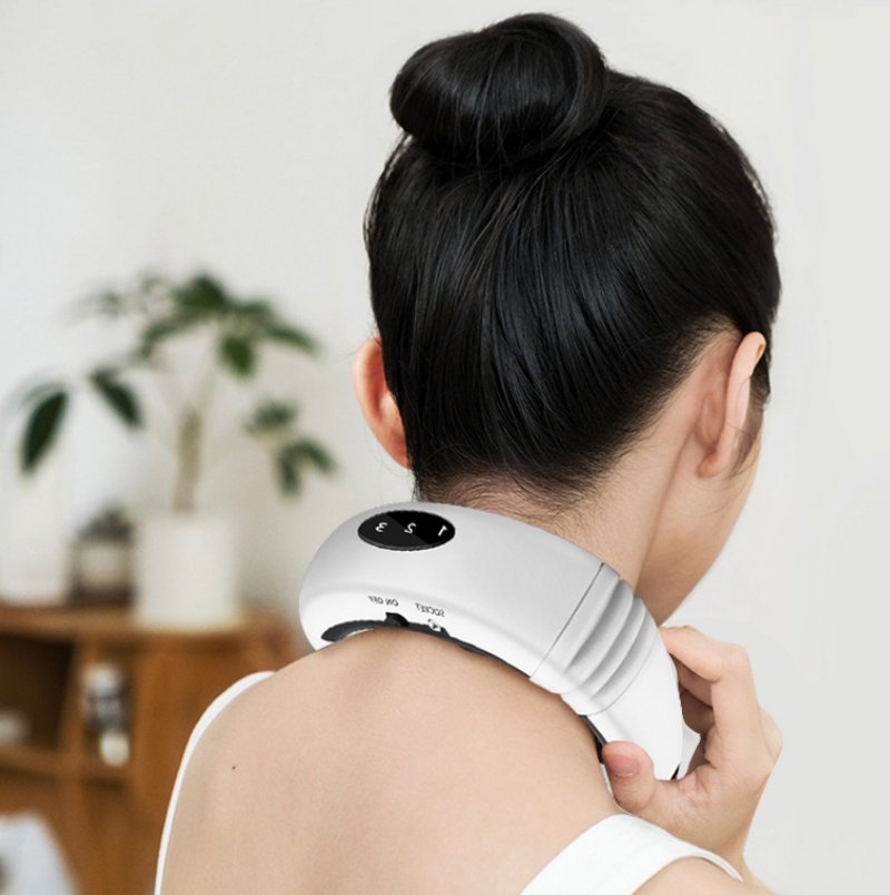 professional electric pulse neck massager therapy