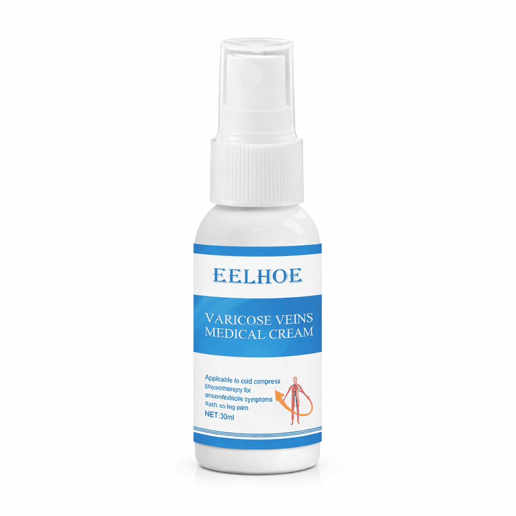 Varicose vein treatment spray for improving circulation and reducing leg vein appearance