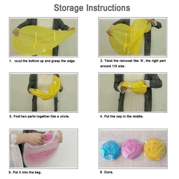 kids duck umbrella raincoat with foldable hat waterproof rain gear for children