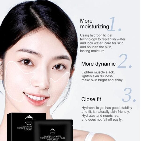 Nasolabial folds facial forehead anti-wrinkle mask for smoothing fine lines and improving skin elasticity