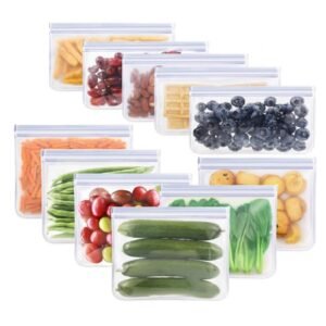 Silicon Reusable Freezer Bags Eco Friendly