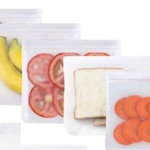 Silicon Reusable Freezer Bags Eco Friendly