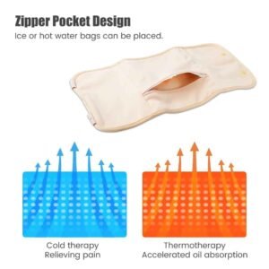 4 in 1 castor oil pack set wrap for liver detox belly wrap and reusable therapy