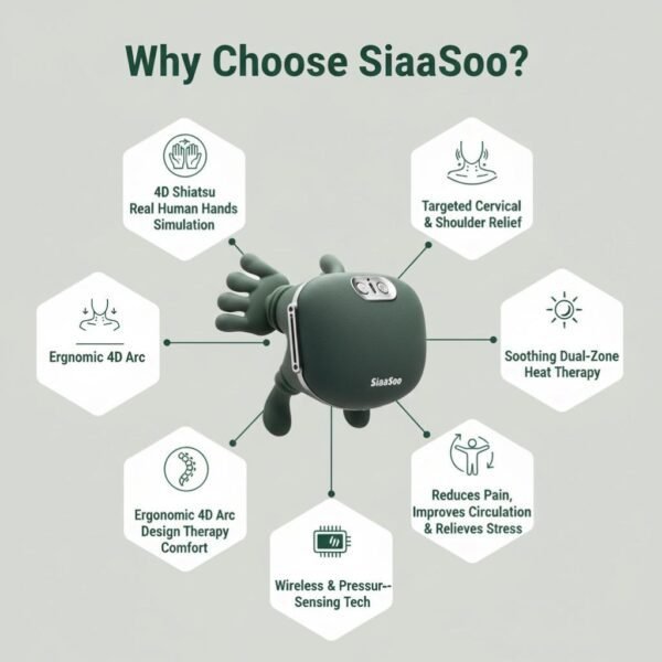 Siaasoo N7 Master jellyfish crab massager for deep tissue relaxation and full body massage