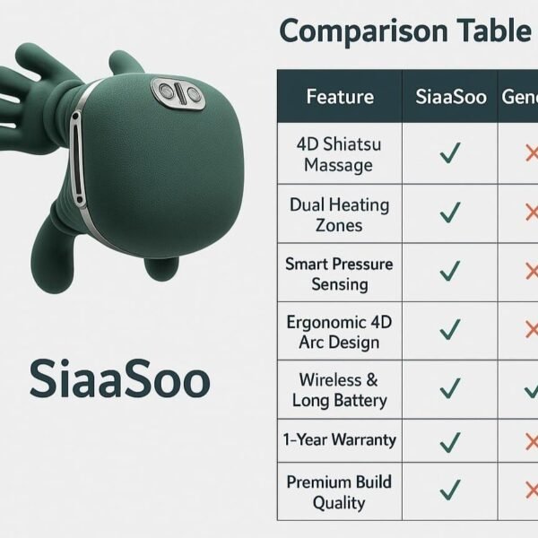 Siaasoo N7 Master jellyfish crab massager for deep tissue relaxation and full body massage