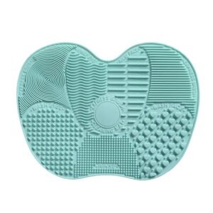 Makeup brush cleaning mat for buildup dirt removal deep cleaning silicone tool for all brush types