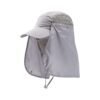 unisex fishing hat sun protection cap wide brim uv protection bucket hat with neck flap breathable outdoor hat for hiking fishing camping sun hat