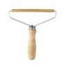 reusable wood lint remover roller portable pet hair remover for clothes furniture carpet manual lint roller eco friendly fabric shaver for home and travel