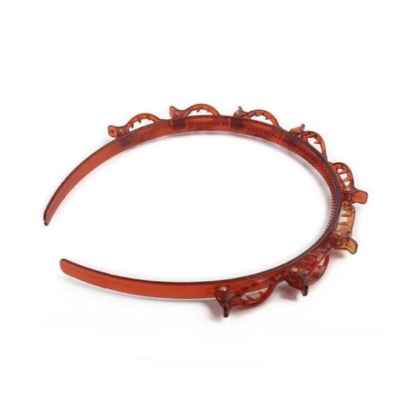 double layer twist plait hair clip headband braided hairstyle hair accessory non slip hair band for women easy styling hair clip for everyday use