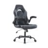 ergonomic office chair adjustable pu leather executive desk chair with armrests lumbar support swivel height adjustable chair for home office long sitting comfort