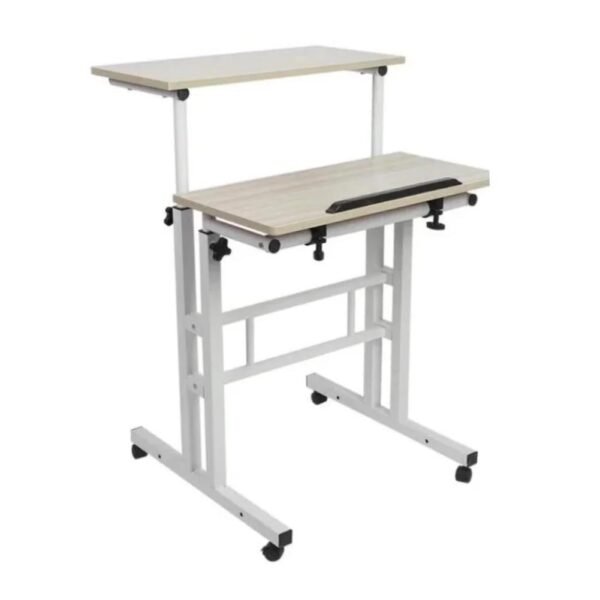 adjustable laptop standing desk ergonomic portable laptop table height adjustable laptop stand for bed desk office with foldable design and angle adjustment