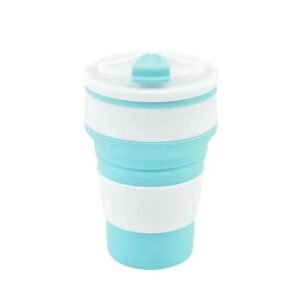 collapsible silicone travel cup foldable reusable camping mug portable lightweight cup for travel hiking outdoor use