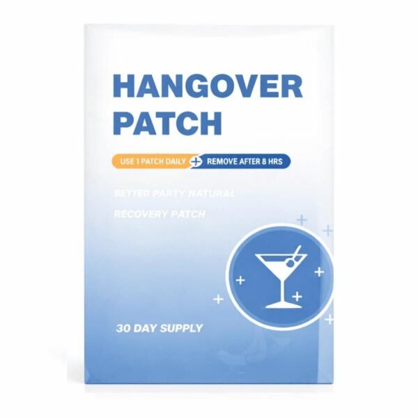 hangover patch for alcohol recovery and next day relief