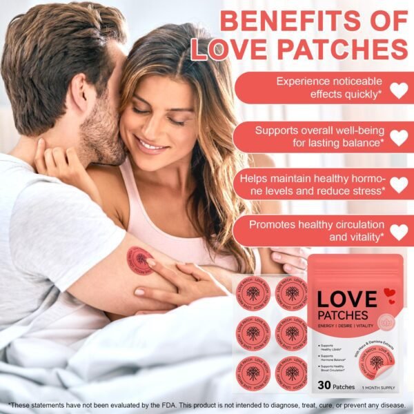 libido patch love patch applied on arm for daily routine support