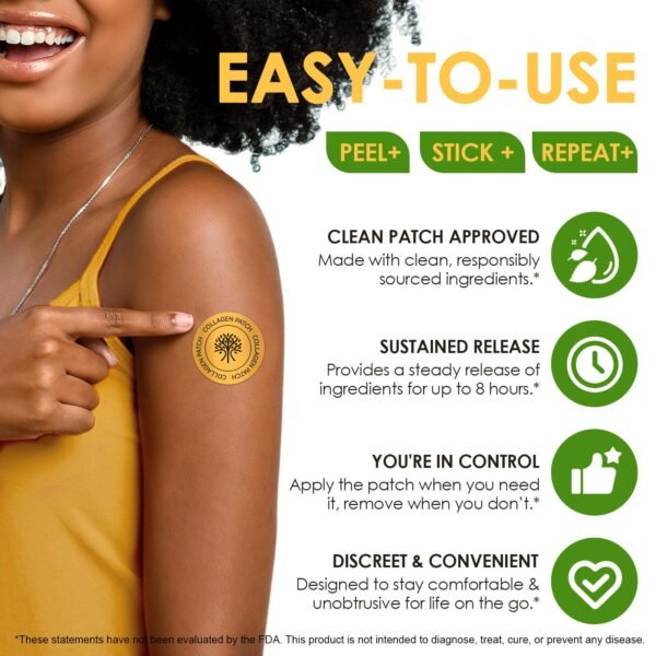 how to use collagen patch apply on clean dry skin for daily routine